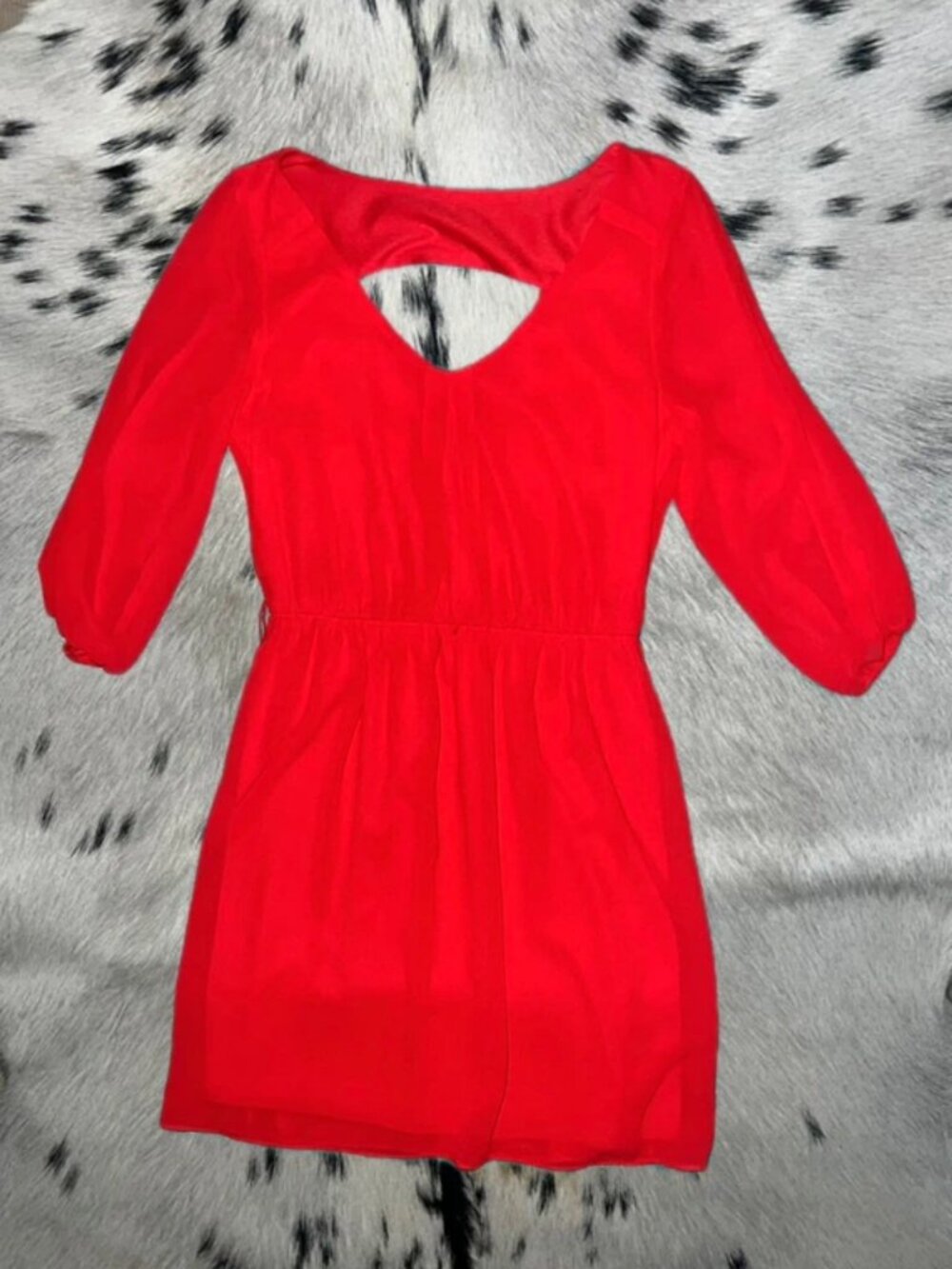 Women’s By&By Red Keyhole Back Mini Dress